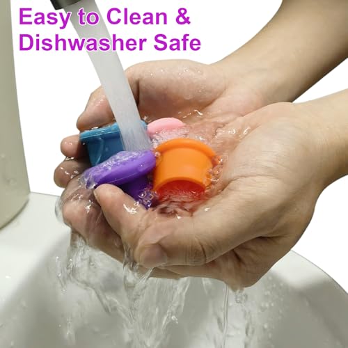 12 Pcs Reusable Silicone Wine & Champagne Bottle Stoppers - Airtight & Flexible