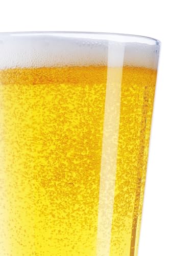 16 oz. Heat-Tempered Beer Glasses, Set of 6 - Durable Restaurant Barware