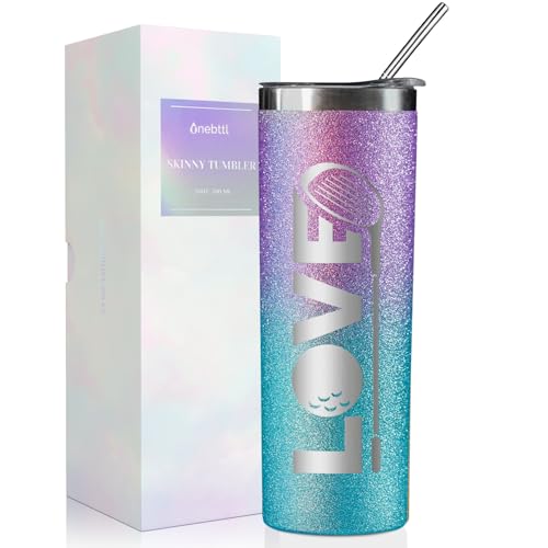 Onebttl 20oz Golf Tumbler for Women - Blue Purple, Spill-Proof, Insulated Gift