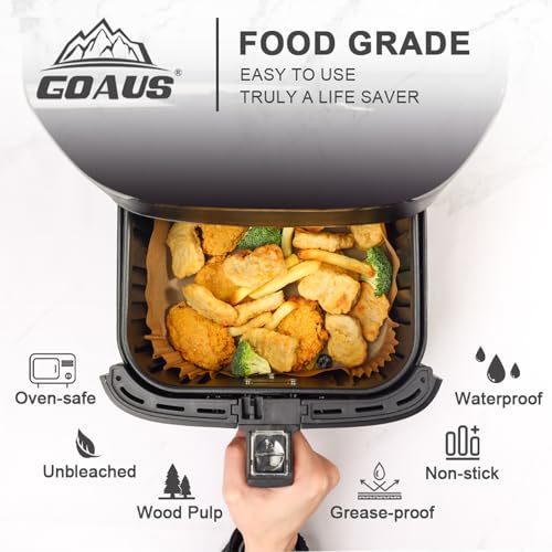 150 Pcs Square Air Fryer Disposable Paper Liners, 7.9-inch Non-stick Parchment