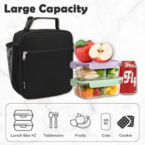 Kids Insulated Lunch Box - Soft Thermal Meal Cooler Bag for School