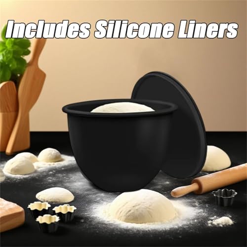 Silicone Mixer Bowl Liners for 5 Qt Tilt-Head Mixers, 3-Pack