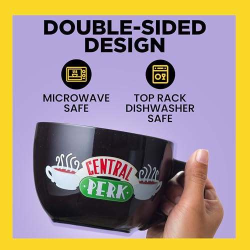 Silver Buffalo Friends Central Perk 24oz Ceramic Mug Pack of 12 - Oversized Coffee Soup