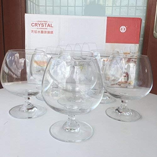 GAOGAO 2-Pack 22 Oz Lead-Free Crystal Cognac Glasses - Large Brandy Snifters
