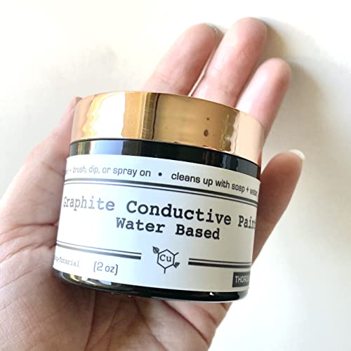 Graphite Conductive Paint for Copper Electroforming, 2oz Jar
