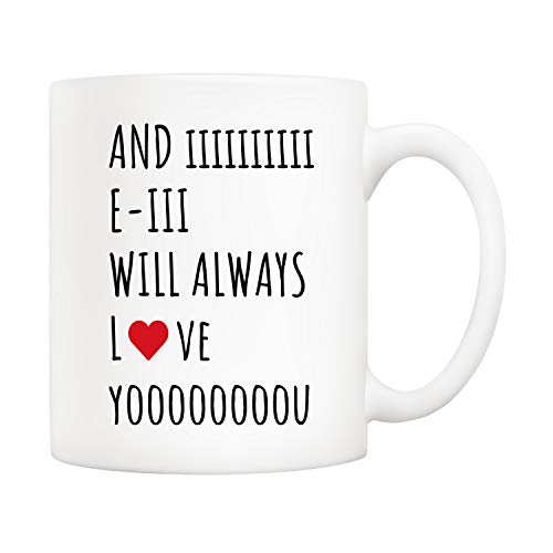 11oz Christmas Mug - And I Will Always Love You Gift for Wife, Husband, Mom, Dad, Girlfriend, Boyfriend