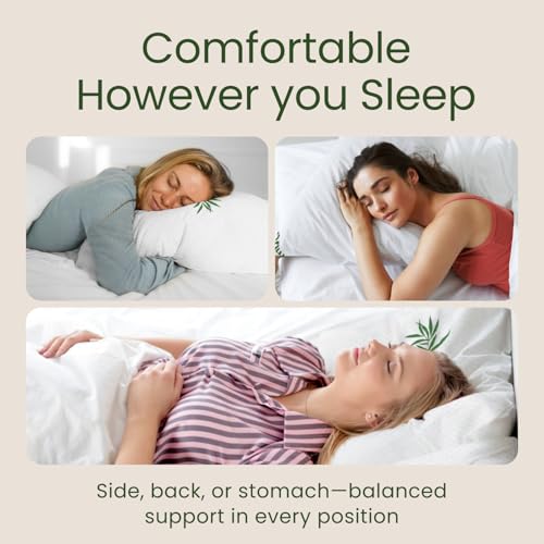 Cooling Shredded Memory Foam Pillows - Queen Size Set of 2