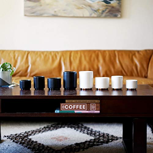 Fellow Monty Double Wall 6.5 oz Cappuccino Mug Matte Black - Latte Art Coffee Cup