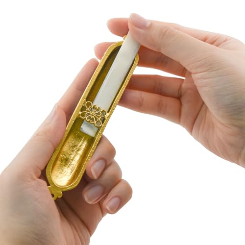 Enamel Mezuzah Case with Scroll for Door, 5-Inch Decorative Jewish Decor