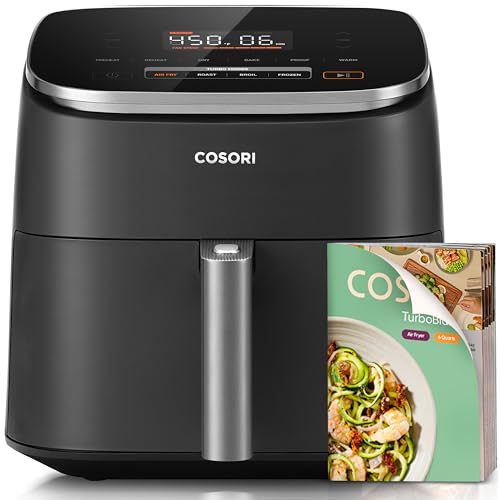 6 Qt 9-in-1 Digital Air Fryer with PFAS-Free Ceramic Basket, 1725W