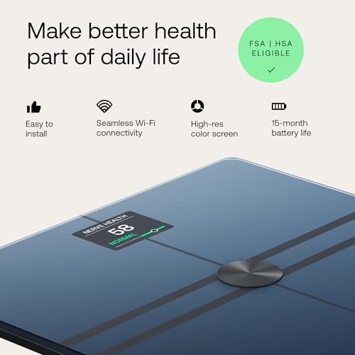 Smart Digital Body Weight Scale with Body Composition and Heart Health Analysis