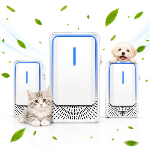 Cat Litter Deodorizer & Air Purifier 3-Pack for Pet Odors
