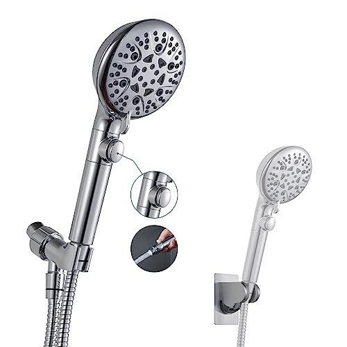 8-Mode Handheld Shower Head with 79-Inch Hose and Low-Reach Wall Mount