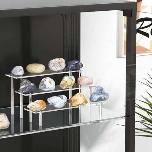 3-Tier Acrylic Display Riser Stand for Perfume, Figures, and Desserts