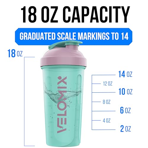 3 Pack 14oz Protein Shaker Bottle with Wire Whisk Leak Proof Cups