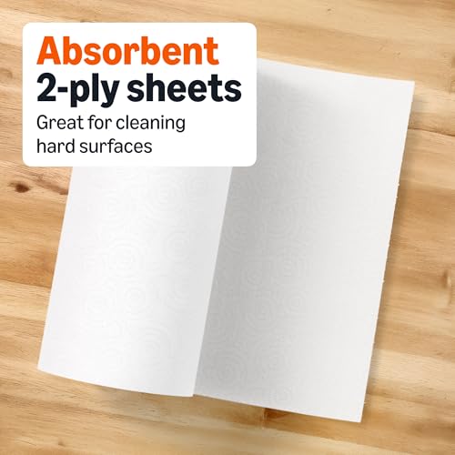 Amazon Basics 2-Ply Flex-Sheets Paper Towels 12 Rolls