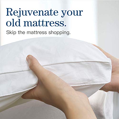 COONP Queen Mattress Topper - Extra Thick Cooling Pillow Top Cotton Bed Pad
