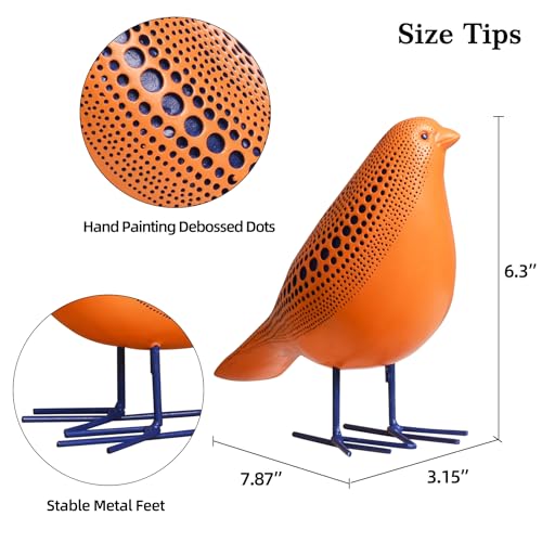 Modern Resin Bird Figurine - Decorative Animal Sculpture for Home Decor