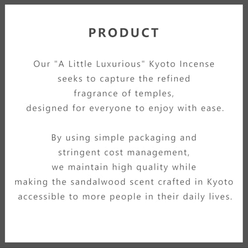 Japanese Sandalwood Incense Sticks - Premium Kyoto Aroma for Meditation