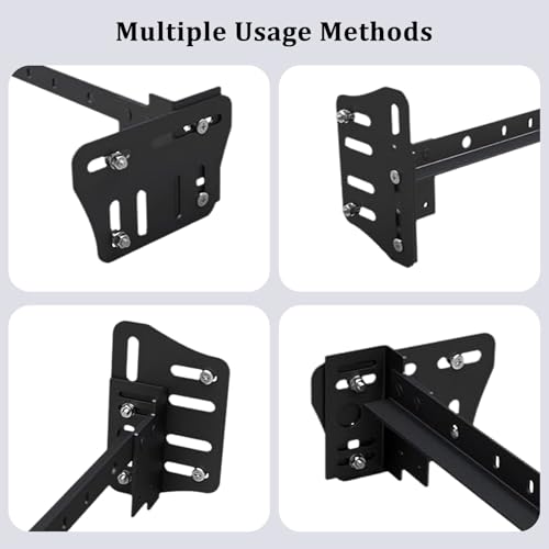 Adjustable Bed Frame Headboard Brackets - Steel Attachment Kit (2 Pack)