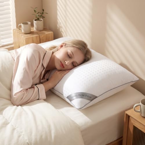 Cooling Bed Pillows Set of 4 - Soft Microfiber for All Sleepers