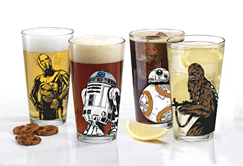Star Wars Pint Glass Set - 16 oz. Character Glasses - Set of 4