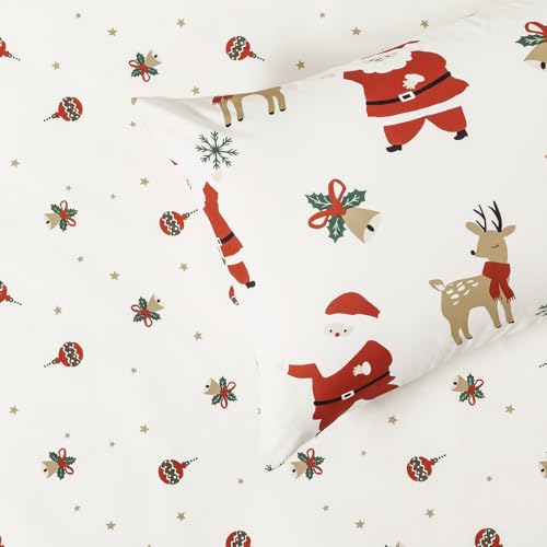 Toddler Bedding Set with Quilt & Sheets - Christmas Variation