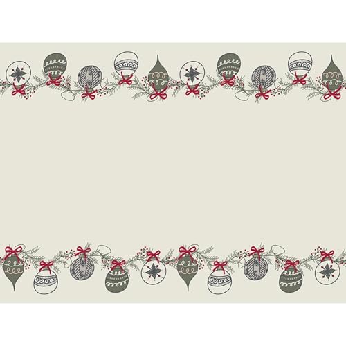 Ornaments Theme Santa Barbara Design Studio 25ft x 18in Disposable Table Runner – Ornaments