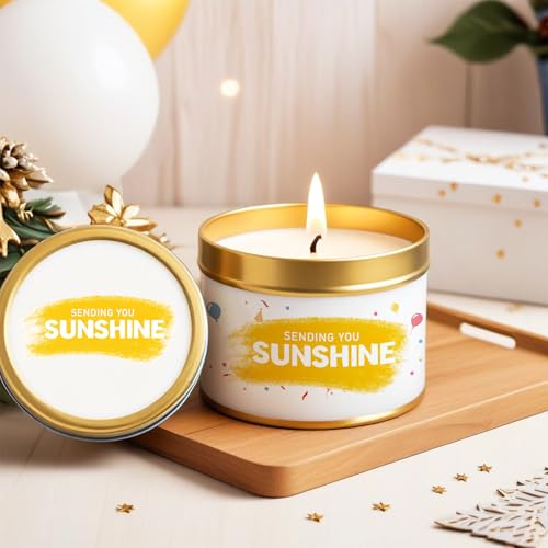 Sunshine Gift Basket for Women - Self Care Birthday Box with Tumbler