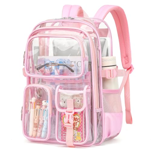 Heavy Duty Clear Backpack - Large TPU Transparent Bookbag for School & Events