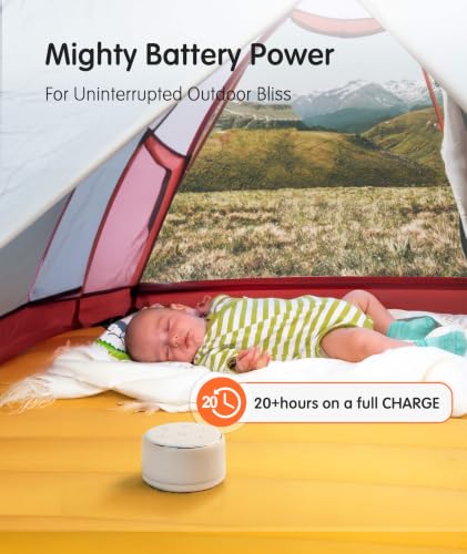 Rechargeable White Noise Machine with Night Light - 34 Soothing Sounds