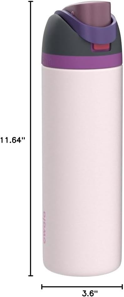 Owala FreeSip Insulated Stainless Steel Water Bottle - 40 oz BPA-Free | Ideal for Sports, Travel & School - Dreamy Field