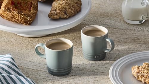 Le Creuset Stoneware Espresso Mug Sea Salt 3 oz. | Durable Nonstick Finish