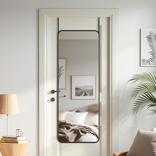 Full Length Over The Door Mirror, 49x14 Inch Wall Mounted Hanging Mirror