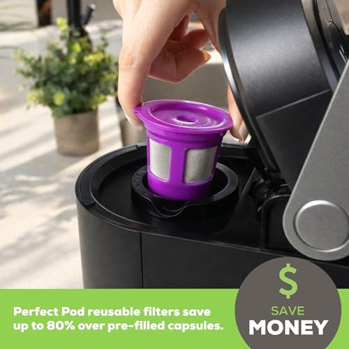 Reusable Single-Serve Coffee Filter Pods (4-Pack) - Refillable Mesh Cups
