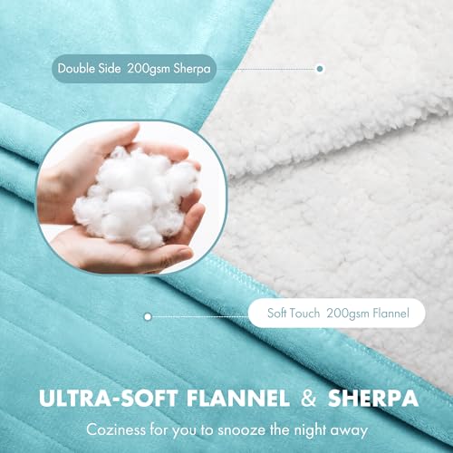 Electric Heated Blanket Twin Size - Soft, Washable, 5 Heat Settings