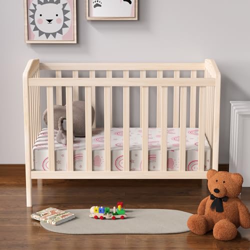 Soft Microfiber Baby Crib Fitted Sheets 2-Pack - Fits 28x52 Mattress