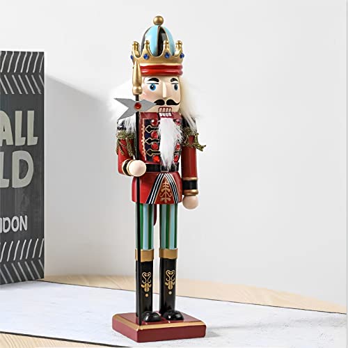SurpriseSeptember Pikeman Wooden Nutcracker Ornament - 12 Inch Christmas Decor