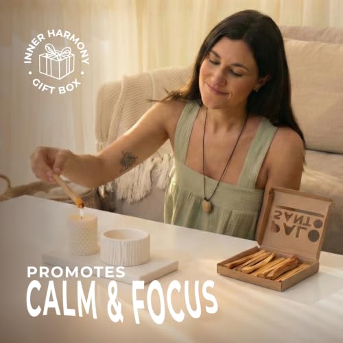 Palo Santo Incense Sticks, 8-Pack Ethically Sourced Peruvian Holy Wood