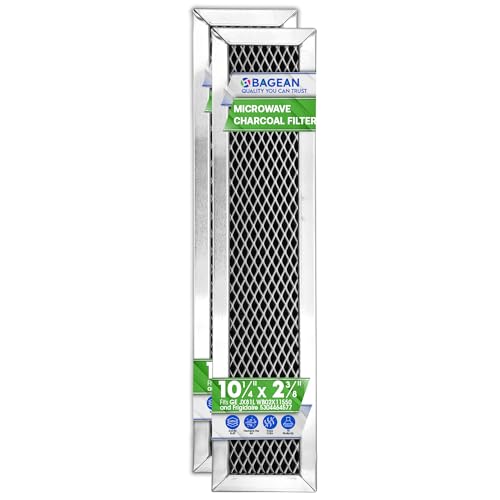 Microwave Charcoal Filter Replacement 10.3" x 2.35" - 2-Pack