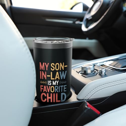 My Son-in-Law Is My Favorite Child Stainless Steel Tumbler 20 oz - Black