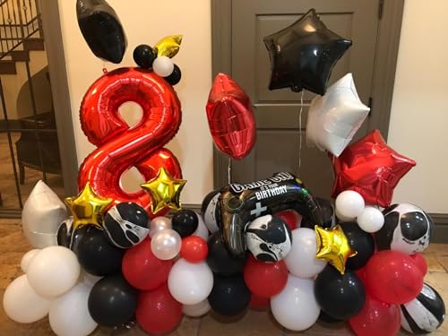 Mluchee 40in Red Number Balloon 2 Birthday Party Decoration