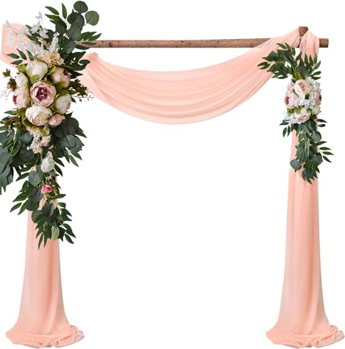 Artificial Peony Flower Swags for Wedding Arch and Welcome Sign, 2-Piece Set