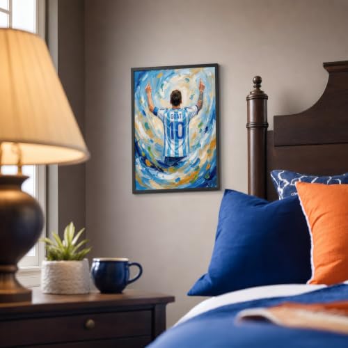 VeroTin Lionel Messi Wall Art Print 12x16in Unframed Soccer Poster