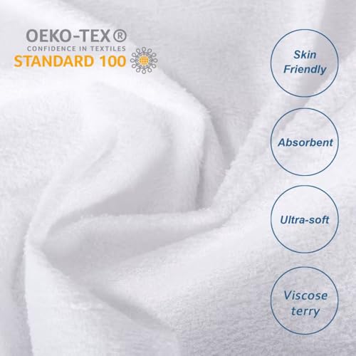 Moonsea Twin XL Waterproof Mattress Protector - Soft Cooling Viscose Terry