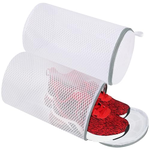 2-Pack Honeycomb Mesh Laundry Bag for Sneakers and Delicates