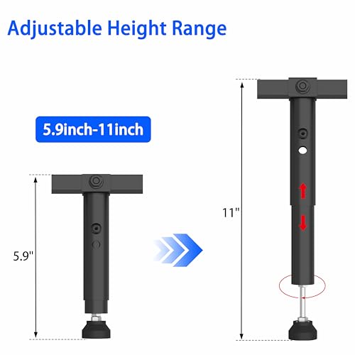 Adjustable Bed Frame Center Support System, 50-81 Inch Reinforcing Slats