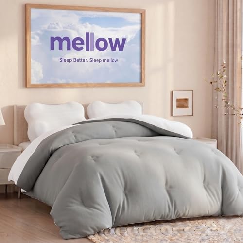 Extra Fluffy Down Alternative Comforter - All-Season Box Stitch Duvet Insert