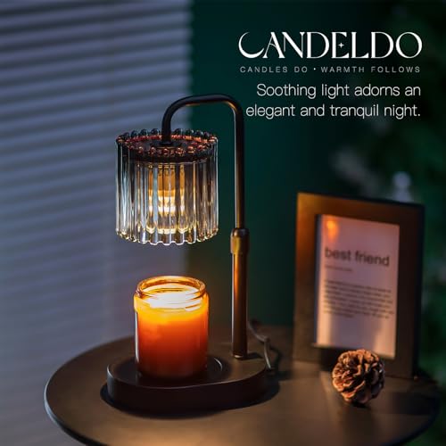 Adjustable Candle Warmer Lamp with Timer & Dimmable Light
