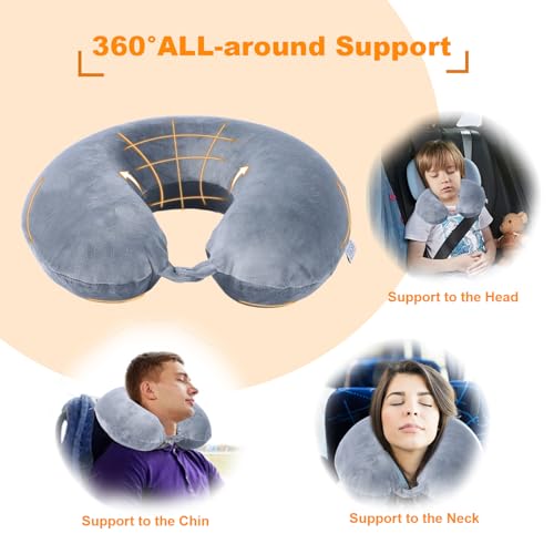 Memory Foam Travel Pillow - Ergonomic U-Shaped Neck Support